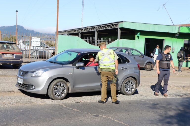 Plan de Fiscalización Vehicular Carabineros y Seguridad Publica