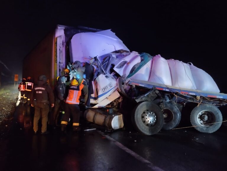 UN MUERTO EN VIOLENTO ACCIDENTE EN RUTA 5