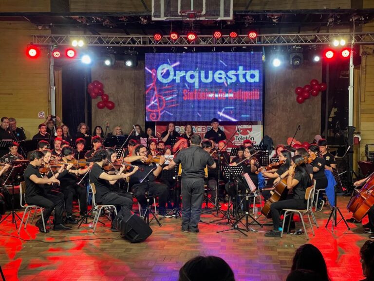GRAN NOCHE DE MÚSICA Y SOLIDARIDAD EN ERCILLA:   ORQUESTA SINFÓNICA ESTUDIANTIL DE COLLIPULLI SE PRESENTÓ EN APOYO A LA TELETÓN