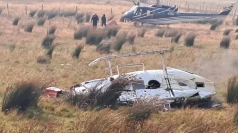 DOS MUERTOS AL CAER HELICÓPTERO QUE PARTICIPABA EN EXTINCIÓN DE INCENDIO