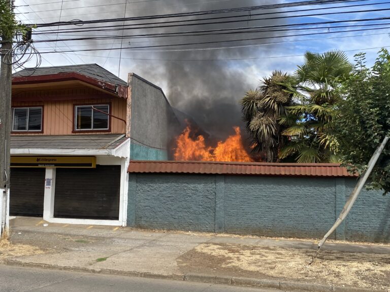 INCENDIO GENERO PREOCUPACION ENTRE VECINOS DEL SECTOR CENTRAL