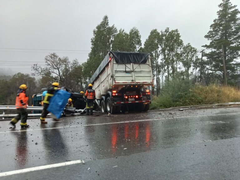 UN LESIONADO EN ACCIDENTE EN RUTA 5