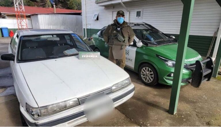 En Collipulli detectan a pareja con drogas y automóvil robado