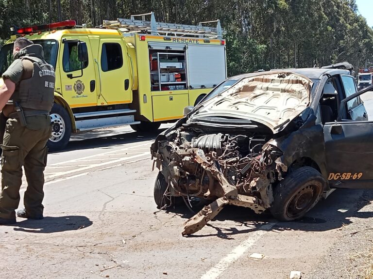 Un grave accidente de tránsito en ruta Angol-Collipulli