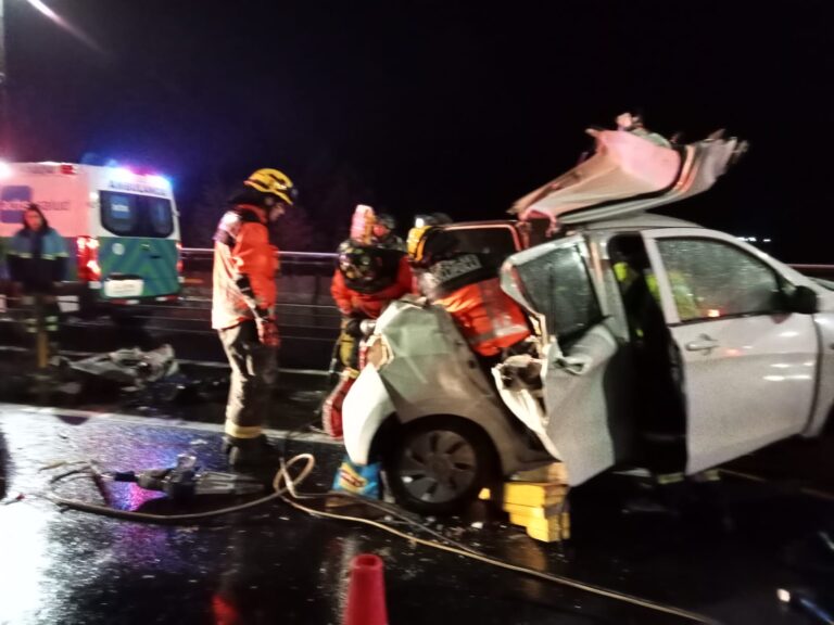 UN LESIONADO EN ACCIDENTE REGISTRADO ESTA MADRUGADA EN EL VIADUCTO CARRETERO SOBRE  EL  MALLECO