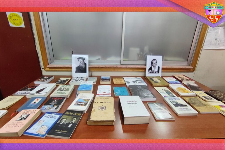 Estudiantes conmemoran el Día del Libro con homenaje a Gabriela Mistral y Pablo Neruda