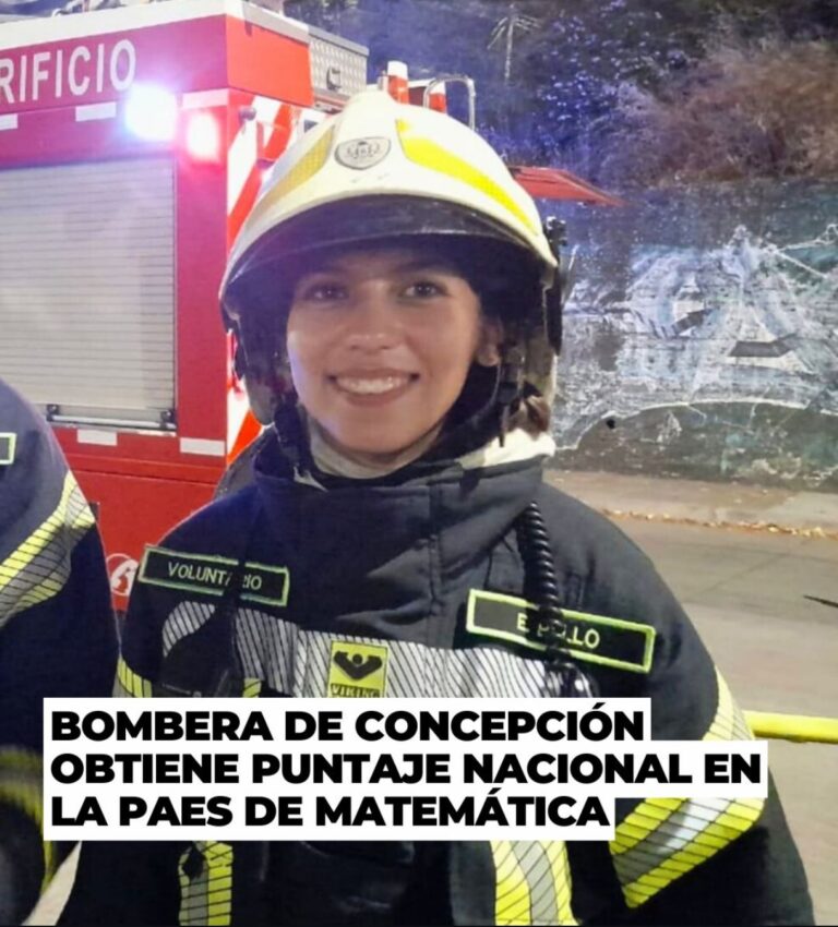 BOMBERA DE CONCEPCION OBTIENE PUNTAJE NACIONAL EN PAES  INVIERNO