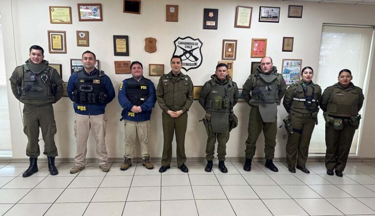 Más de 380 detenidos en La Araucanía en operativo nacional conjunto de PDI y Carabineros