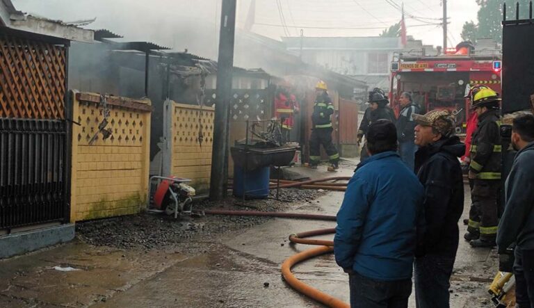 Tragedia en Angol: Incendio en población Los Lagos deja dos personas fallecidas