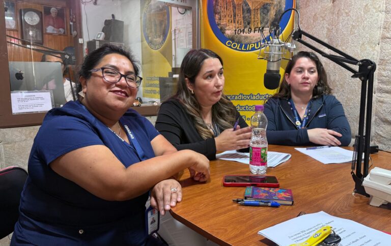 Profesionales del Hospital de Collipulli informan sobre campaña de vacunación contra la influenza