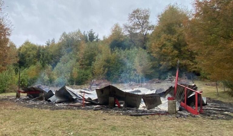 Voraz incendio destruyó vivienda en sector Santa Julia de Collipulli