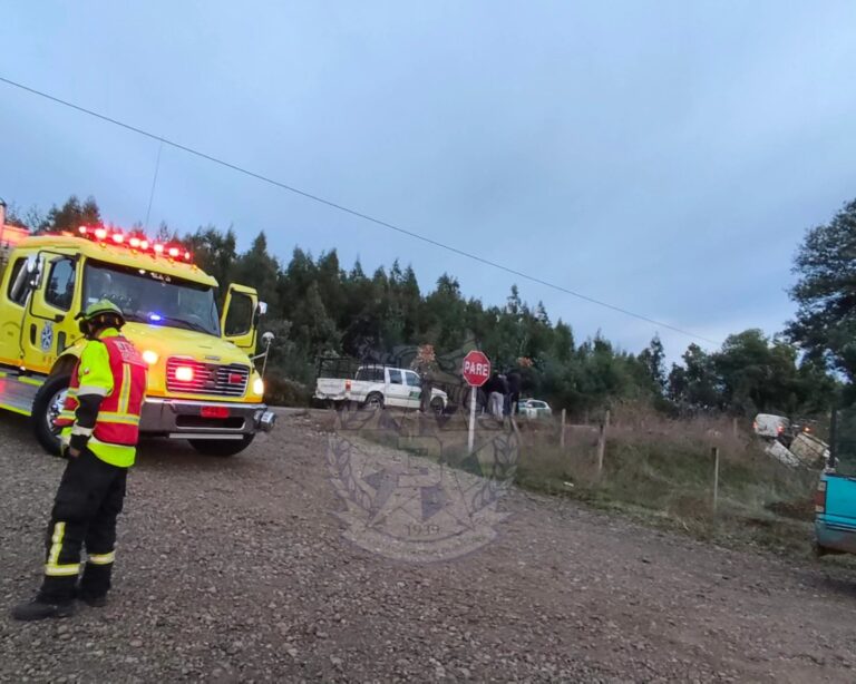 ESTA MAÑANA: ACCIDENTE EN RUTA 182 COLLIPULLI-ANGOL