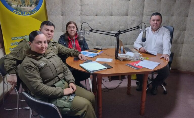 Seguridad pública y trabajo comunitario fueron abordados en entrevista radial